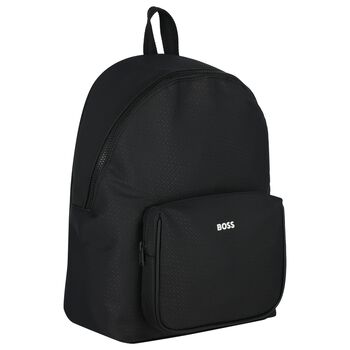 حقيبة ظهر للأولاد بشعار أسود