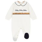 Ivory Geo Map Babygrow, 1, hi-res