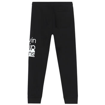 Boys Black Logo Jogger