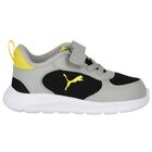 Younger Boys Grey & Black Fun Racer 2 AC Trainers, 1, hi-res
