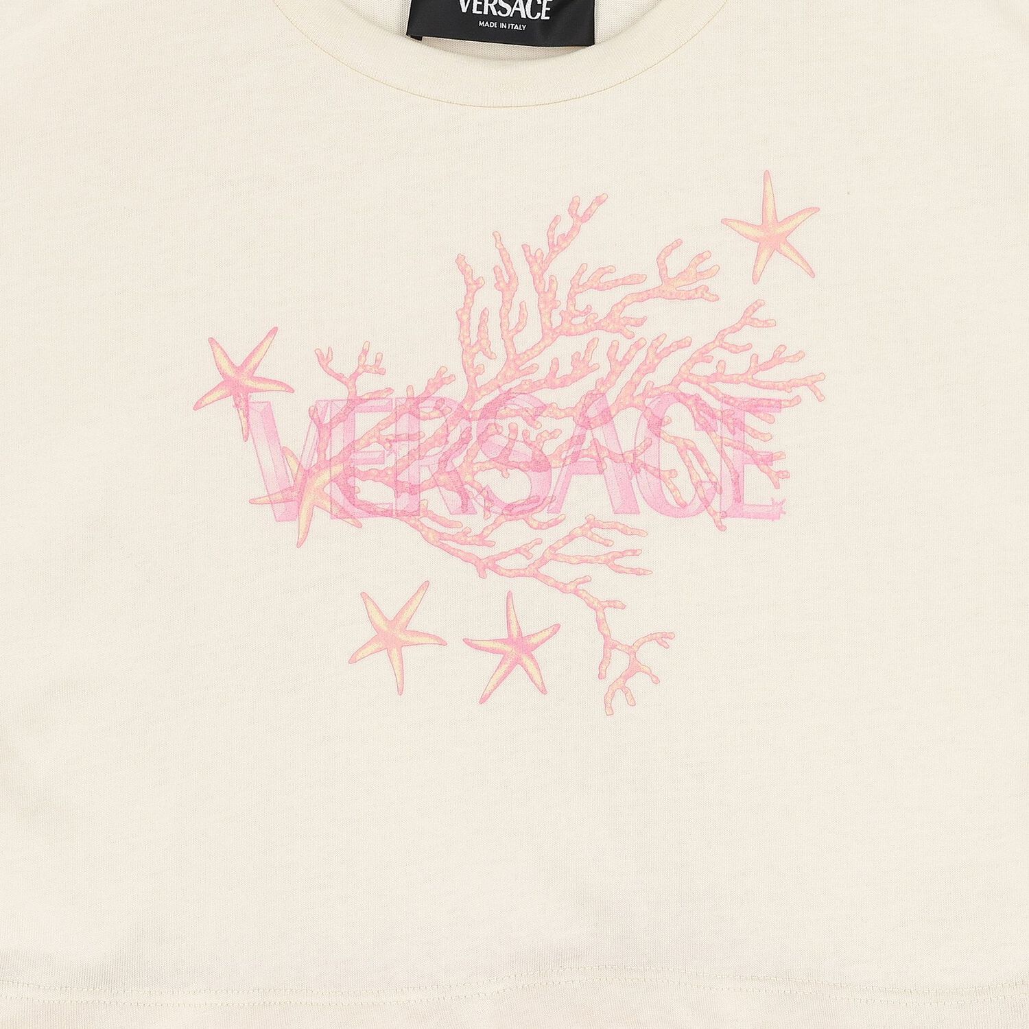 فستان لبنات باروكو باللون العاجي والوردي, 1, hi-res