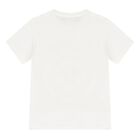 Younger Boys Ivory Medusa Logo T-Shirt, 1, hi-res