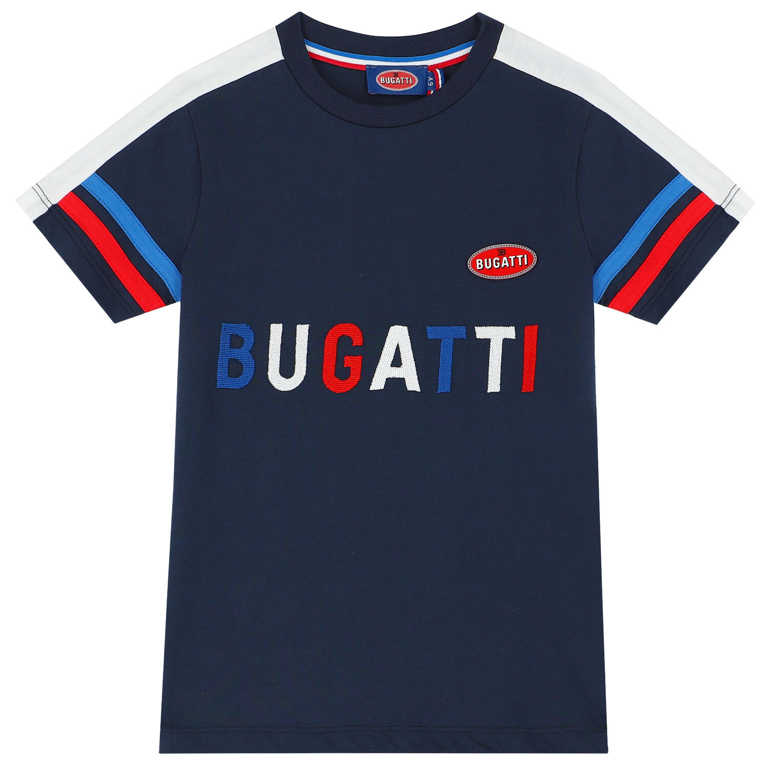 تيشيرت بالشعار باللون الكحلى للاولاد, 2, hi-res