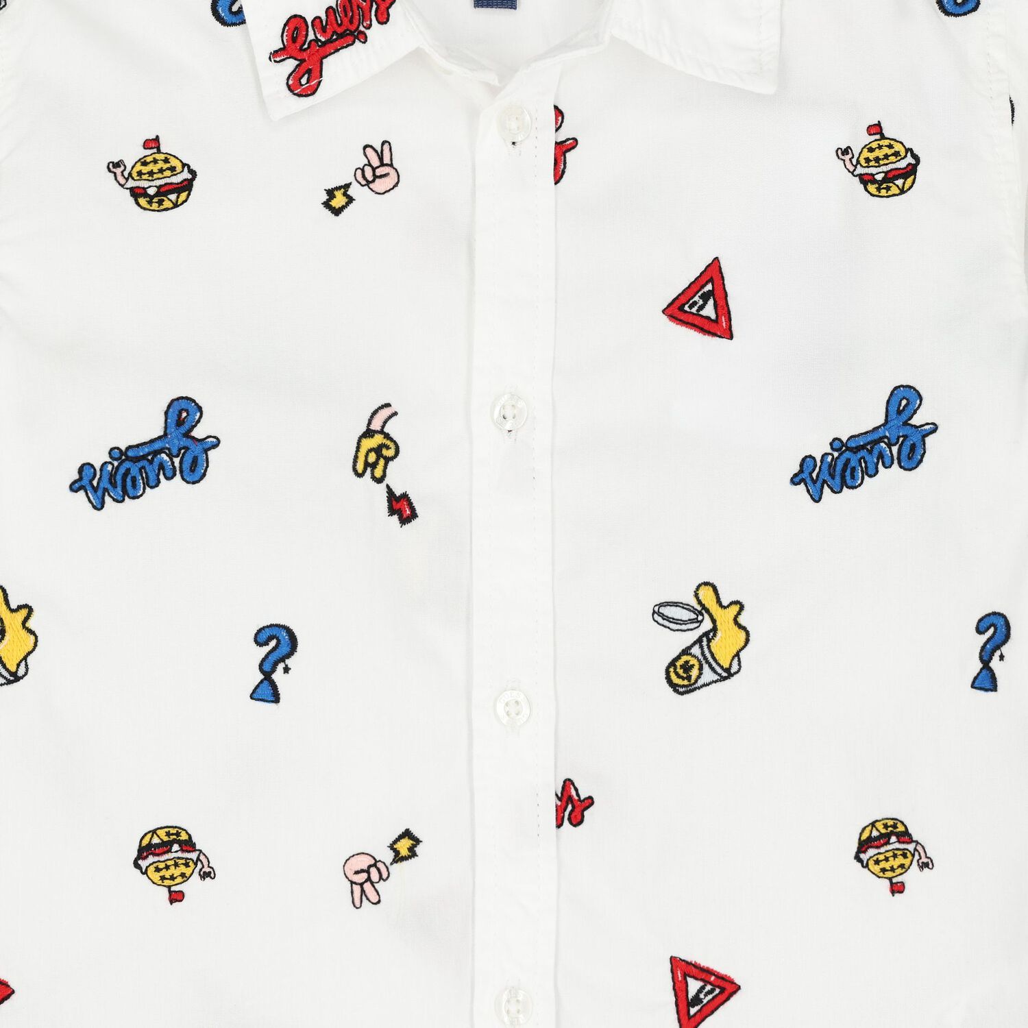 تيشيرت أولاد بالشعار باللون الأبيض, 1, hi-res image number null