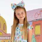 ربطة رأس للبنات بفيونكة باللون الأبيض, 1, hi-res