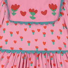 Girls Pink Tulips Dress, 1, hi-res