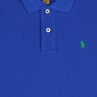 Boys Blue Logo Polo Shirt, 1, hi-res