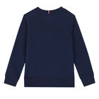 Boys Navy Logo Sweatshirt, 1, hi-res