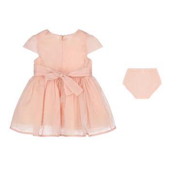 Younger Girls Pink Logo Dress Set