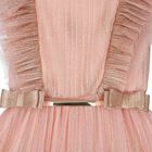 Girls Pink Tulle Ruffled Dress, 1, hi-res