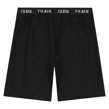 Boys Black Logo Shorts