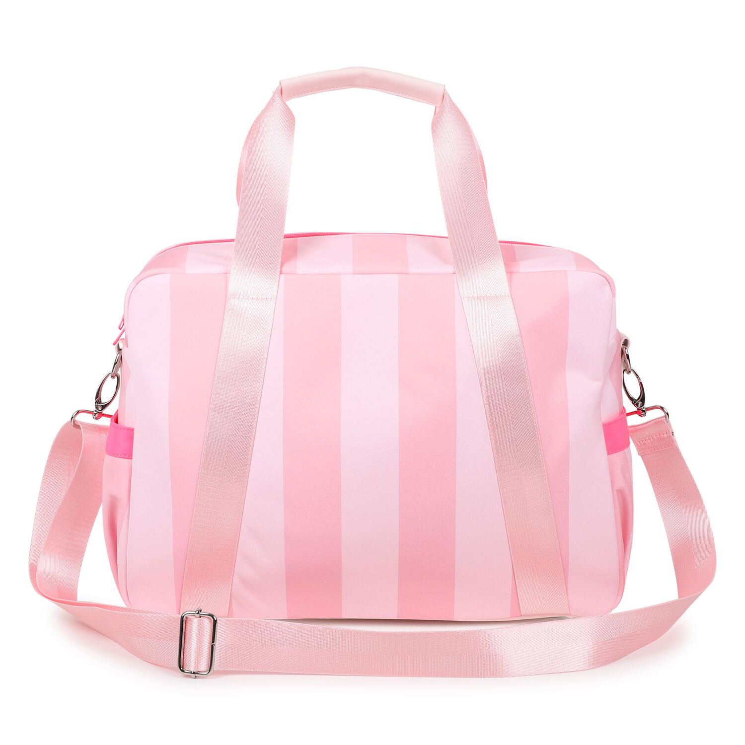Baby Girls Pink Striped Changing Bag, 1, hi-res