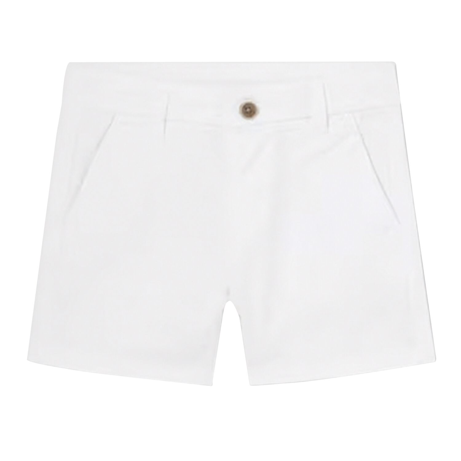 Younger Boys White Chino Shorts, 1, hi-res image number null