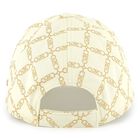 Girls Ivory & Gold Logo Cap, 1, hi-res