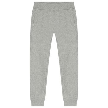 Boys Grey Logo Joggers