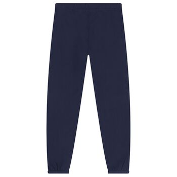 Girls Navy Blue Polo Bear Joggers