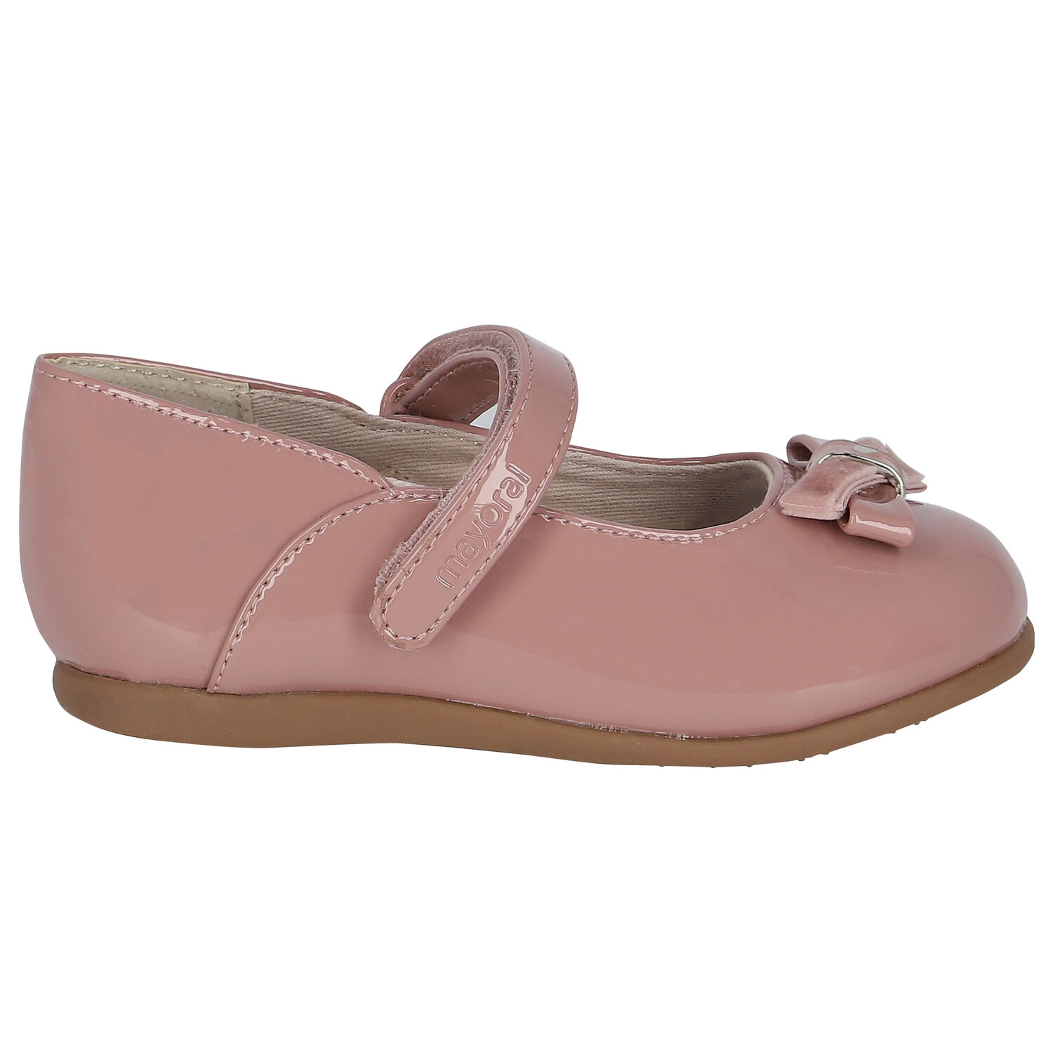 Girls Pink Bow Shoes, 1, hi-res image number null