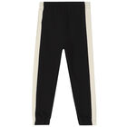 Boys Black & Beige Logo Joggers, 2, hi-res