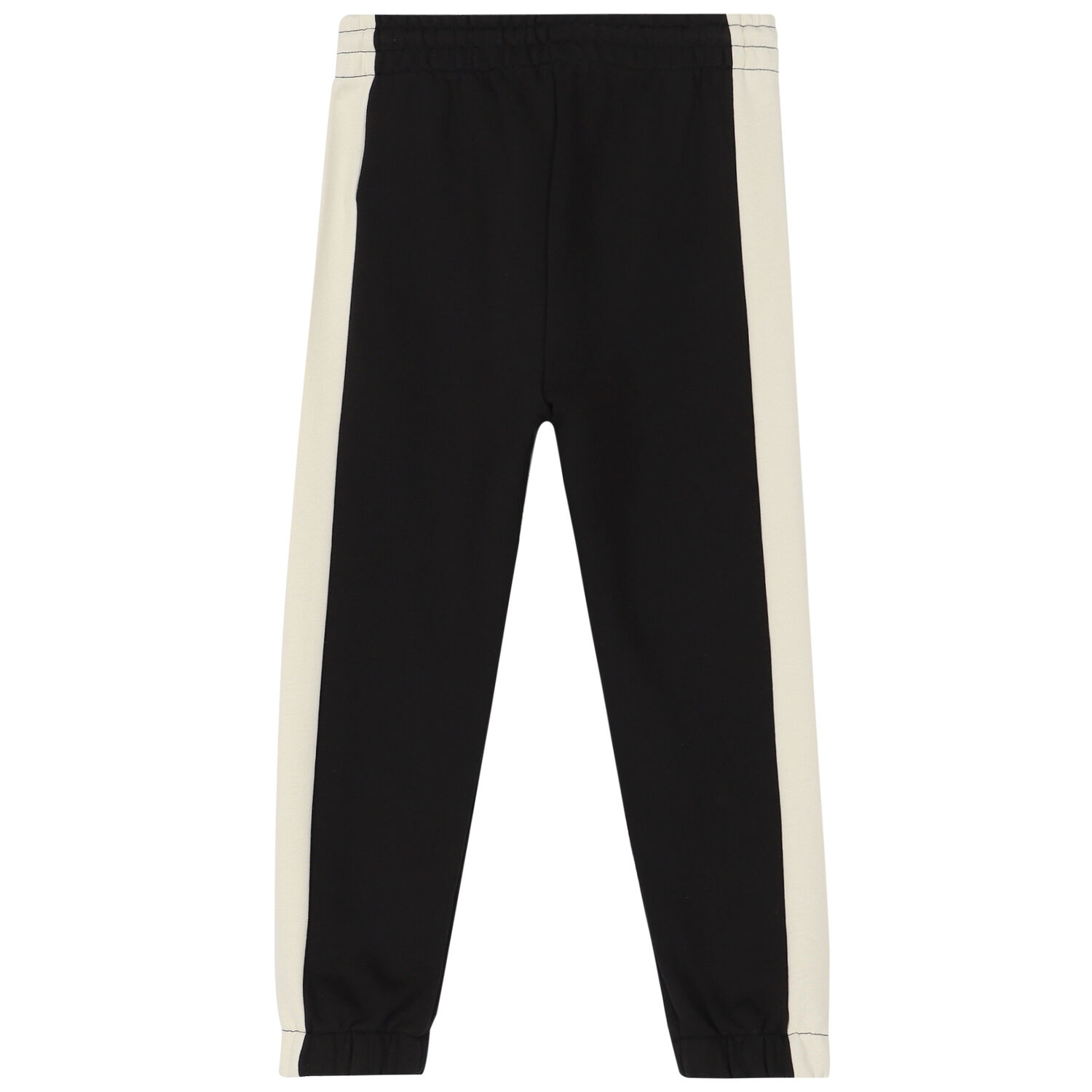 Boys Black & Beige Logo Joggers, 2, hi-res