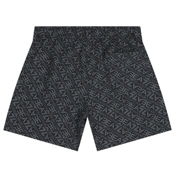 Boys Black Logo Swim Shorts