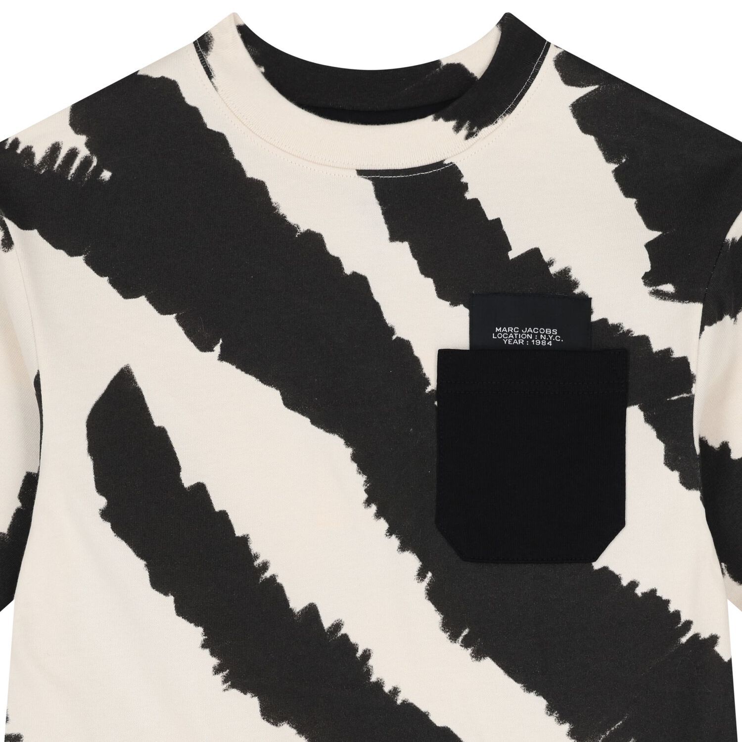 Boys Black & Ivory Zebra T-Shirt, 1, hi-res