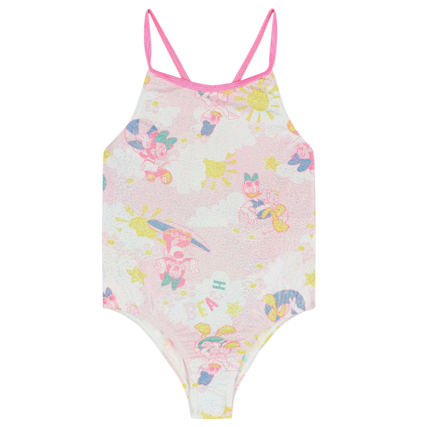 Girls Pink Sequins Swimsuit, 1, hi-res image number null