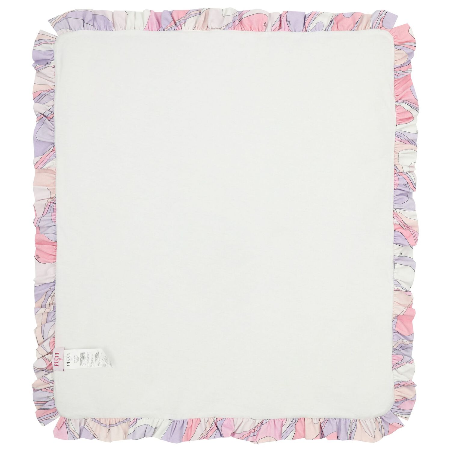 بطانية أطفال باللون  بيضاء ووردية مكشكشة من إيرل, 2, hi-res