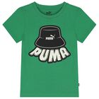 Boys Green Logo T-Shirt, 1, hi-res