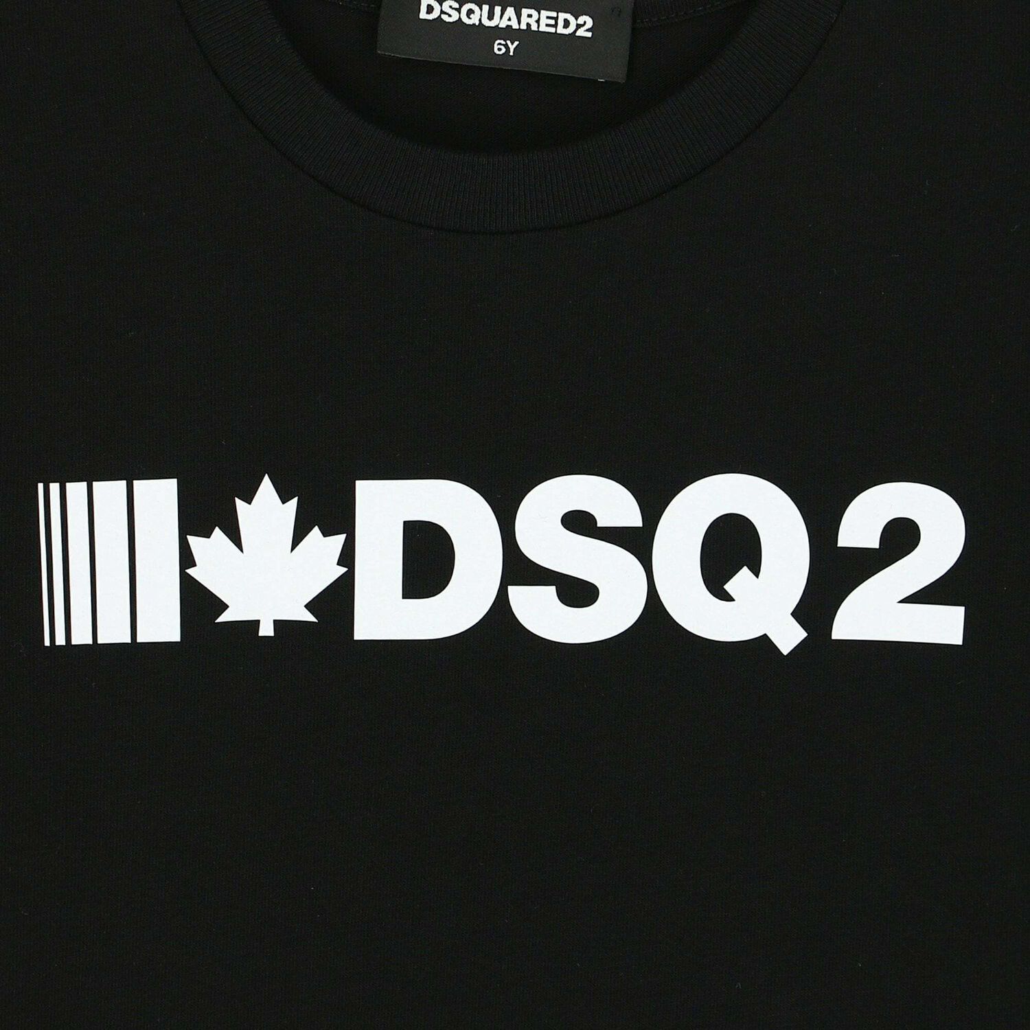 Boys Black Logo Top, 1, hi-res