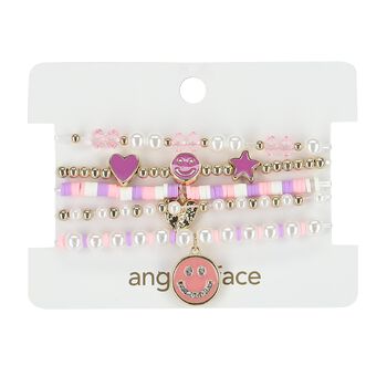 Girls Lilac Beaded Bracelet