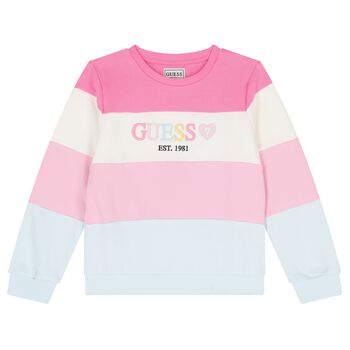 Girls Pink Logo Sweatshirt