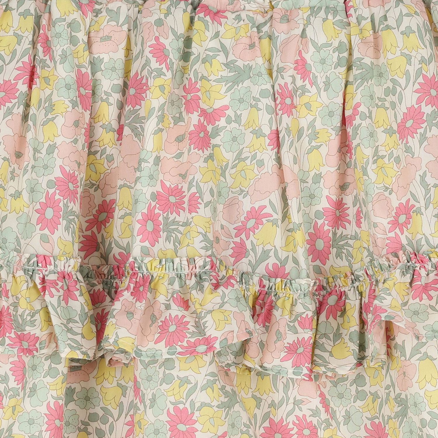 Girls Pink Liberty Ruffled Skirt , 1, hi-res