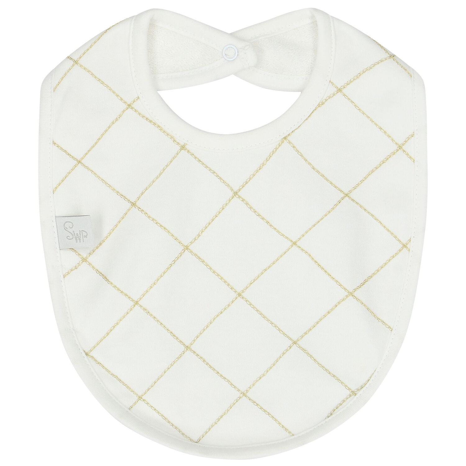 طقم هدايا للأولاد أفرول بالشعار باللون الأبيض والذهبي, 1, hi-res image number null