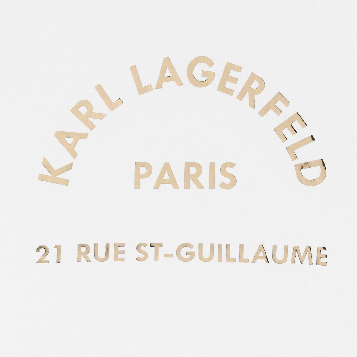 Girls White & Gold Logo T-Shirt, 1, hi-res