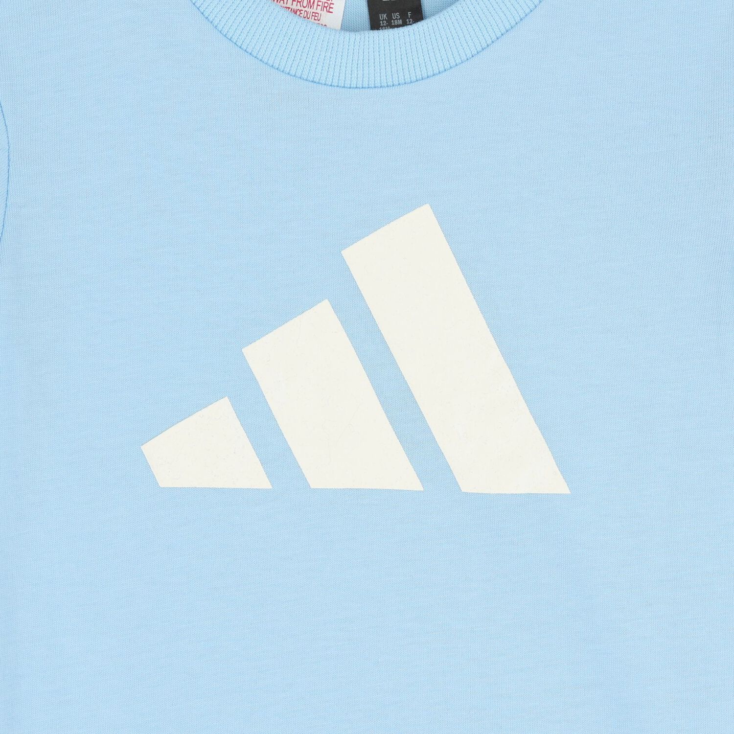 طقم شورت اولاد بالشعار باللون الازرق , 1, hi-res