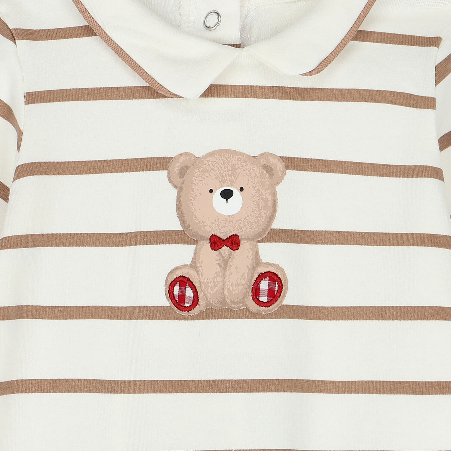 أفرول أولاد بطبعة تيدي باللون البيج و العاجي, 1, hi-res