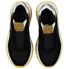 حذاء رياضي بالشعار باللون الأسود, 1, hi-res