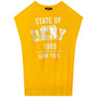 Girls Yellow Logo Dress, 2, hi-res