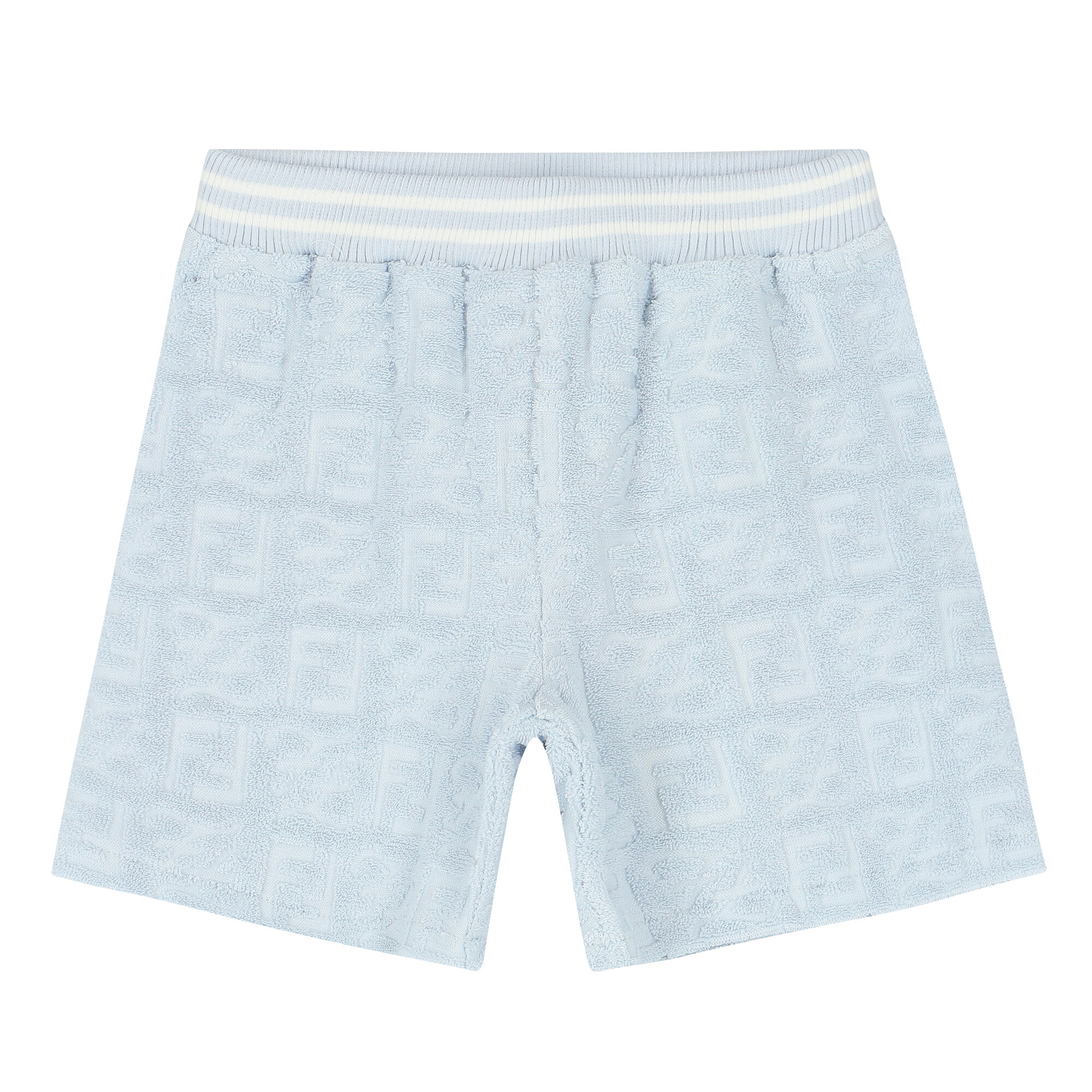 Fendi Baby Boys Blue FF Logo Shorts Junior Couture QA