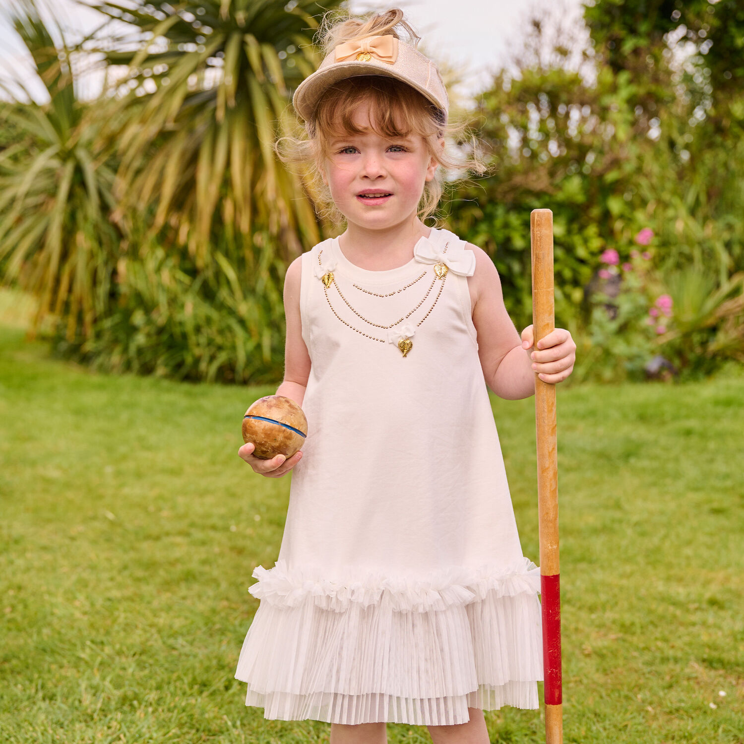 فستان تول مطرز باللون الابيض, 1, hi-res