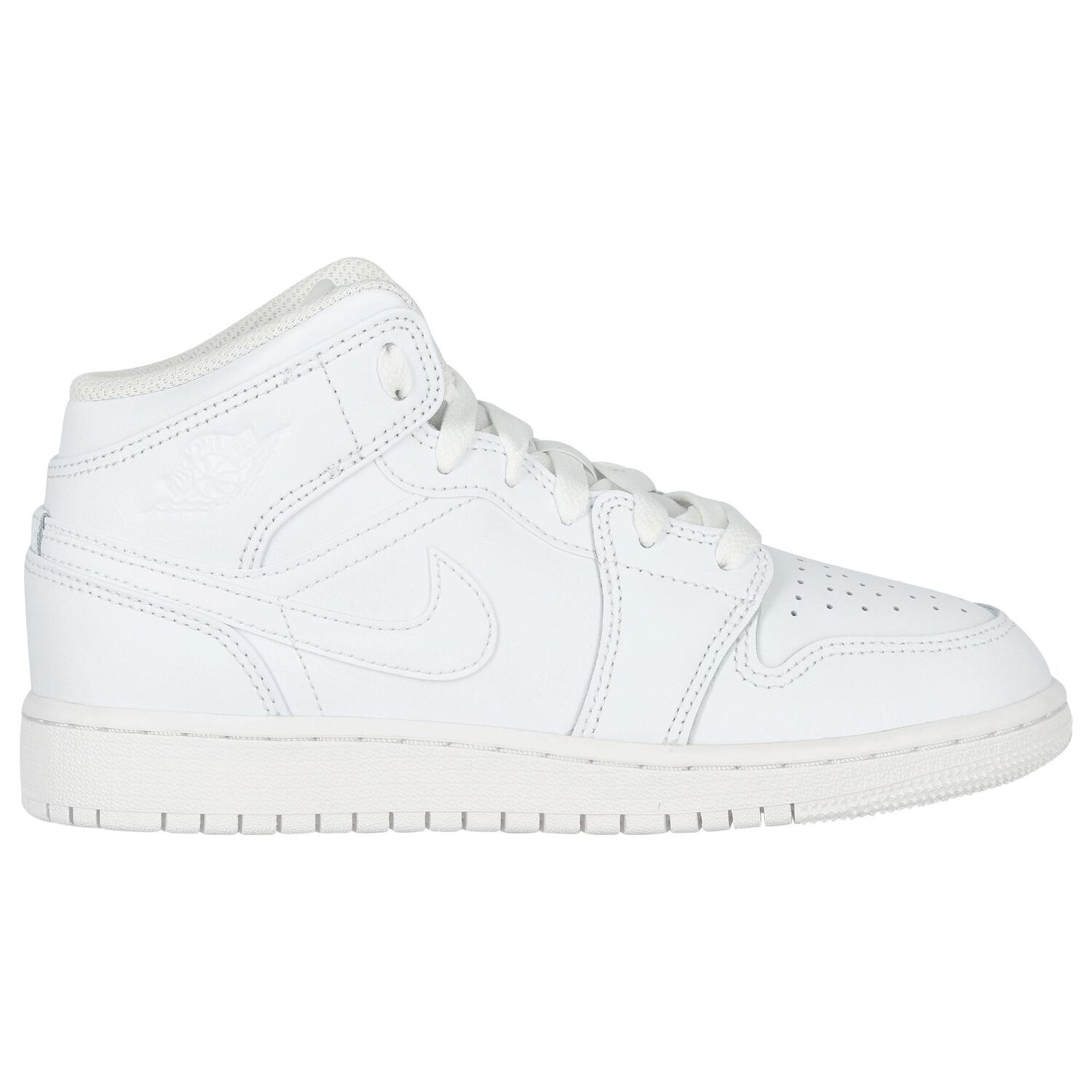 White Air Jordan 1 Mid Trainers, 1, hi-res image number null