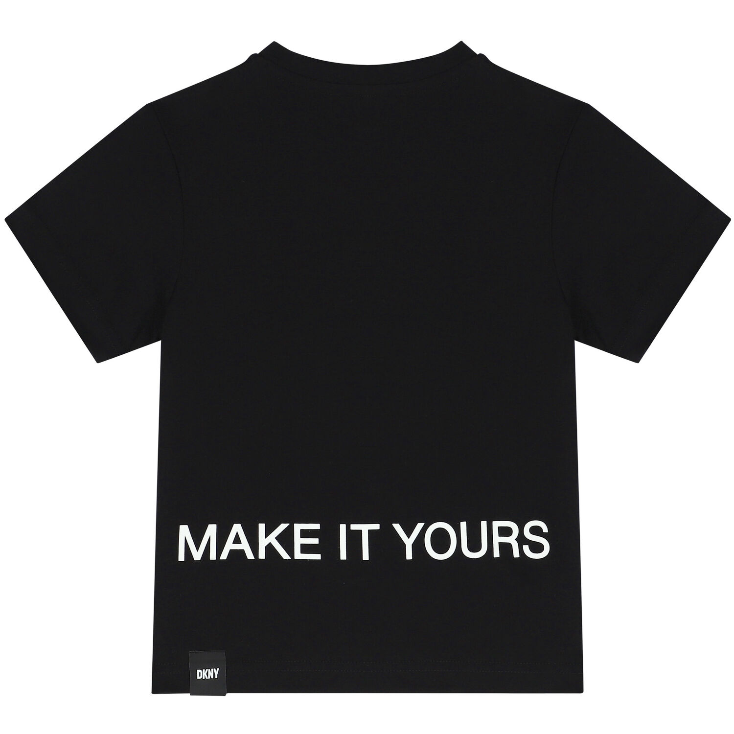 تيشيرت بالشعار باللون الاسود, 1, hi-res