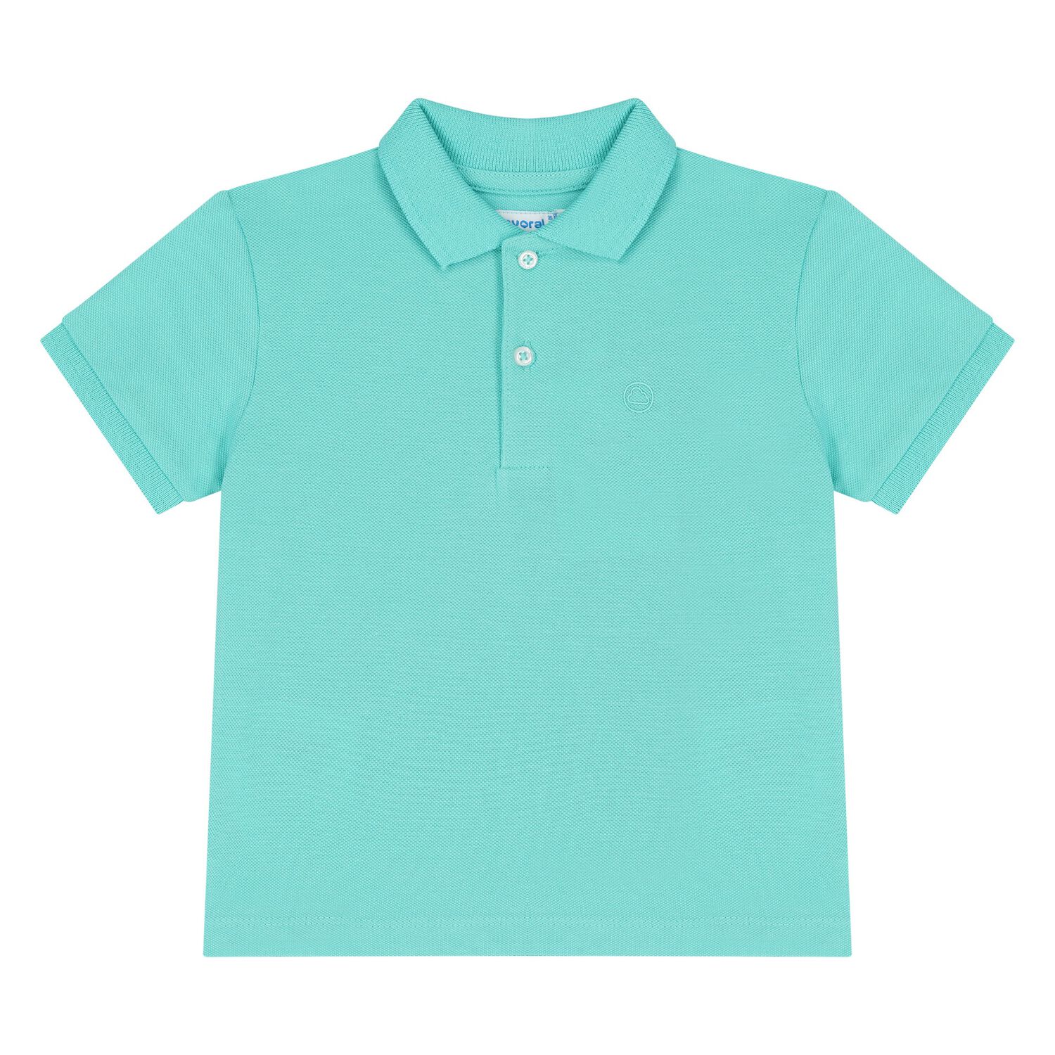 Younger Boys Aqua Logo Polo Shirt, 1, hi-res image number null