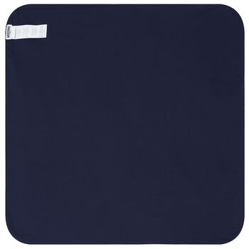 Navy Blue Teddy Bear Logo Baby Blanket