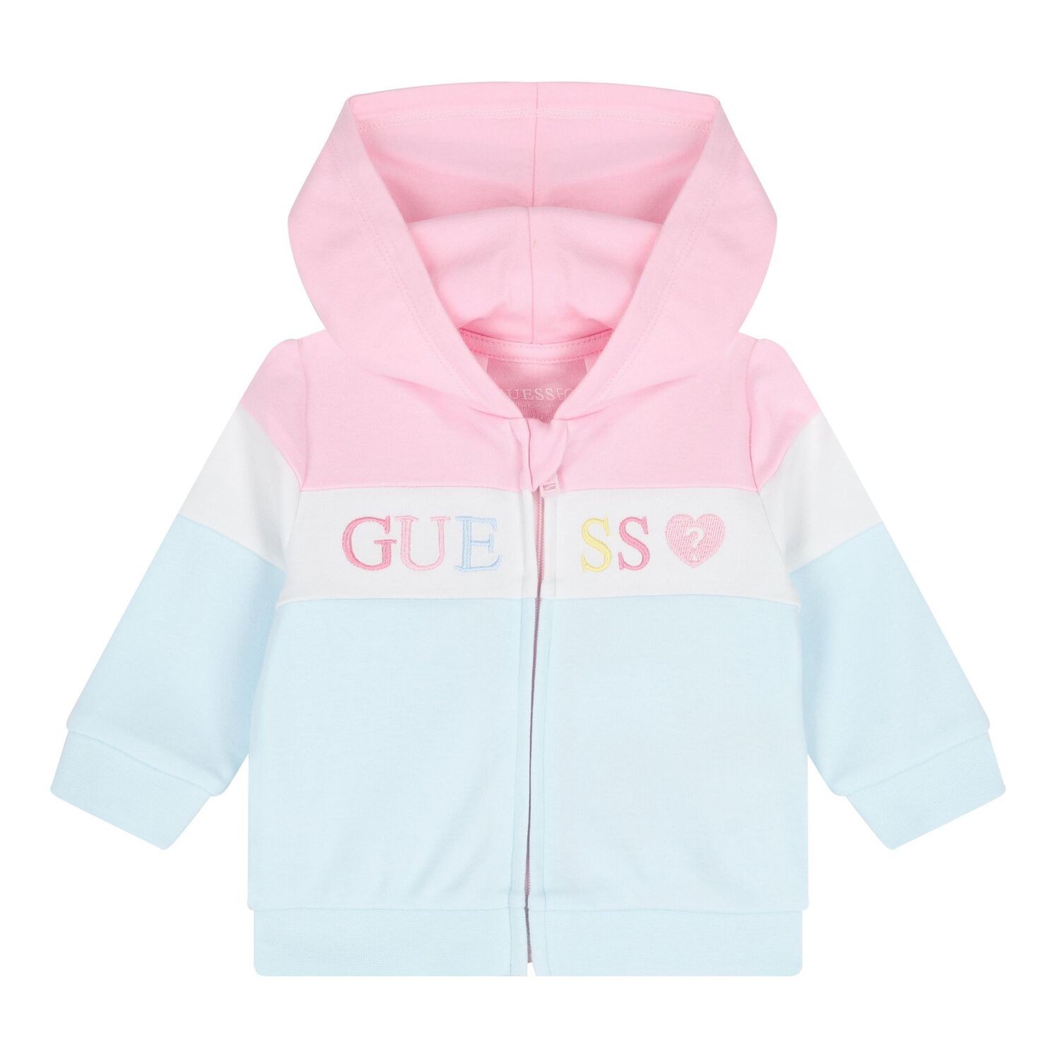 Baby Girls Pink & Blue Logo Tracksuit (3 Piece), 1, hi-res image number null