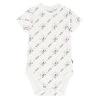 طقم هدايا بدلة أطفال بشعار الباندا باللونين الأبيض والأحمر, 1, hi-res