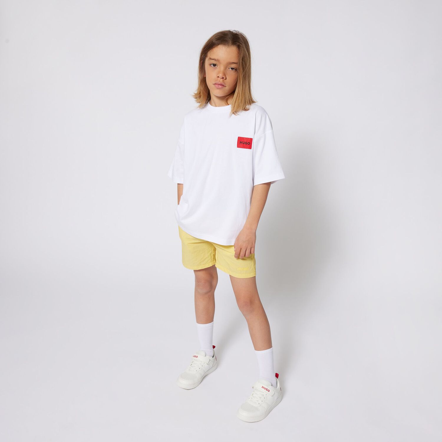 Boys White Logo T-Shirt, 1, hi-res