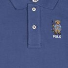 Baby Boys Navy Blue Fishing Polo Bear Polo Shirt, 1, hi-res