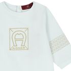 Baby Boys Blue Logo Babygrow, 2, hi-res