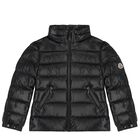 Girls Black Bady Down Puffer Jacket, 1, hi-res